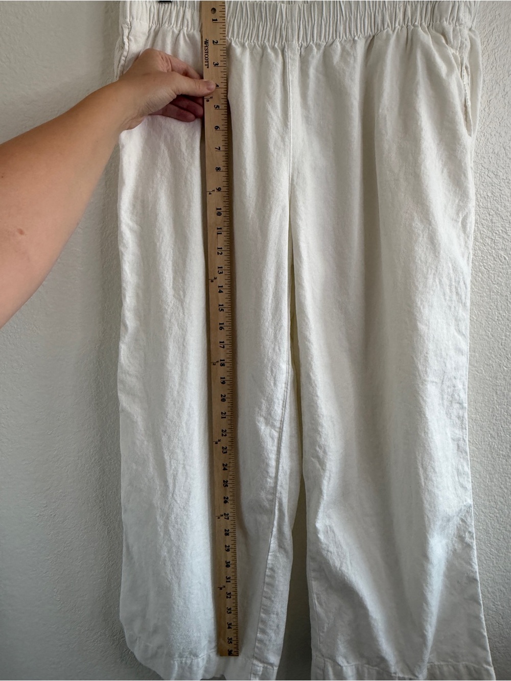 Old Navy Women’s High-Waisted Linen-Blend Super Wide-Leg Pants - Picture 9 of 11